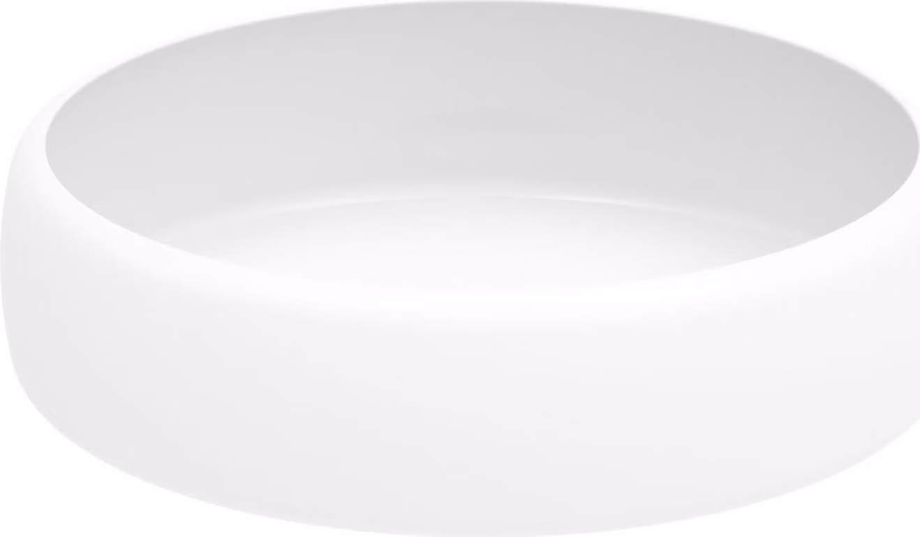 BetteCurve Coupe pour lavabos, ronde, sans trop-plein, 420x420x115mm, A245-000, A245-000