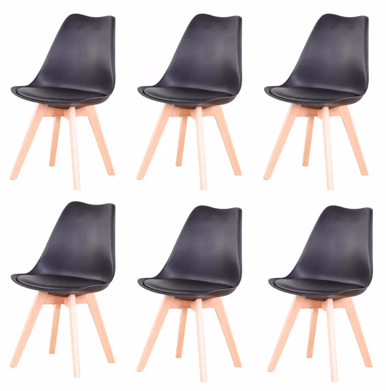 Sedia - Sedie da pranzo - Set di 6 sedie da pranzo - Sedie da pranzo in stile medievale - Seduta imbottita