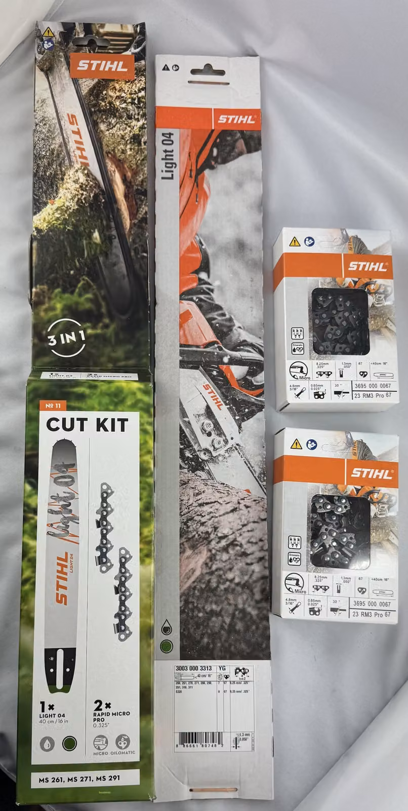 Kit Di Taglio Stihl 11 Ms261,Ms271,Ms291 30030009902, 30030003313 + 36950000067