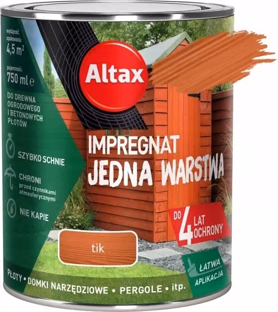 Impermeabilizzazione monostrato per legno e calcestruzzo tic 0,75l