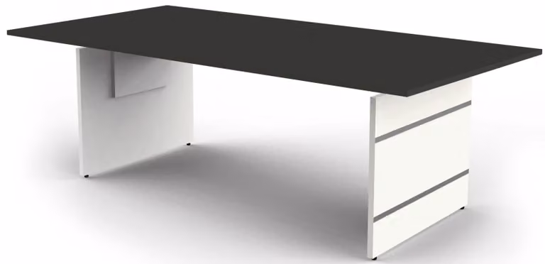Scrivania Form 4, regolabile in altezza manualmente, antracite, dimensioni piano d'appoggio:200 x 100 cm
