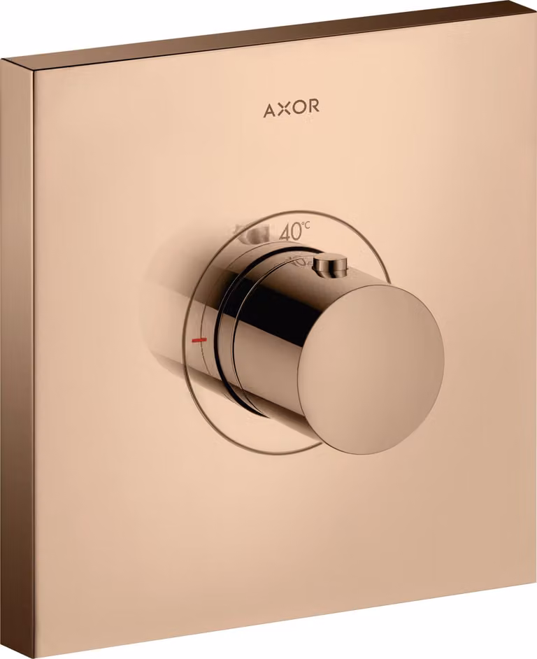 hansgrohe AXOR Starck ShowerSelect Thermostat carré à débit élevé à encastrer, 36718300, 36718300