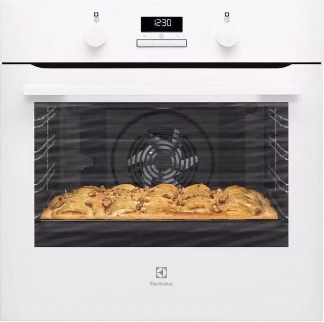 Forno da incasso elettrico multifunzione Electrolux Serie 300 KOIGH04W colore Bianco, Classe A+, con convezione, grill e funzione AquaClean, Capacità: 72 L, L/P/H: 59,4 x 56,8 x 59,4 cm – 1