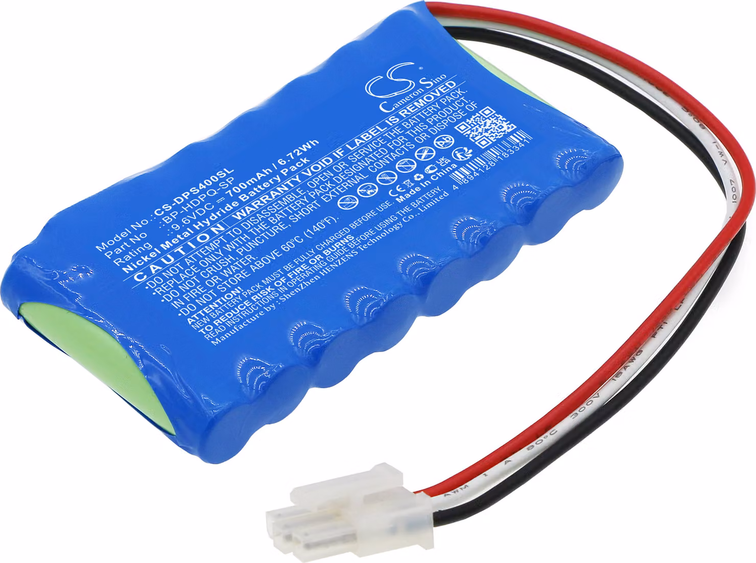 TECHTEK Batteria compatibile con [Dranetz] HDPQ-SP-Guide, HDPQ-SP-Visa, HDPQ-SP-Xplorer, HDPQ-SP-Xplorer400 sostituisce BP-HDPQ-SP