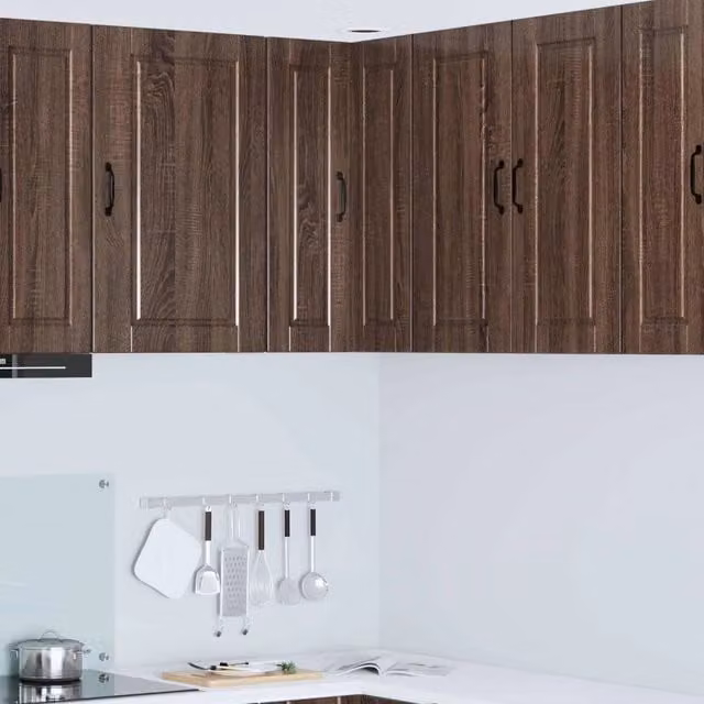 Mobile angolare per parete PORTO Rovere Marrone 57 x 57 x 80 cm 885432