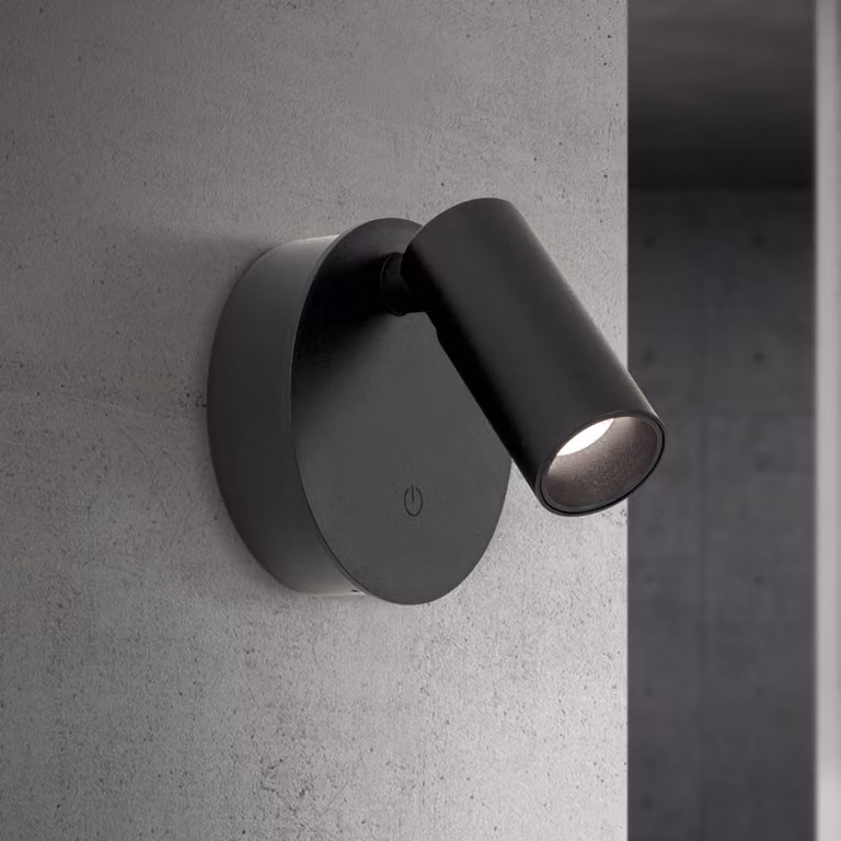 ORION Barra di faretti Luxy, dimmerabile, Nero, Corridoio, Alluminio, Moderno, Applique a LED