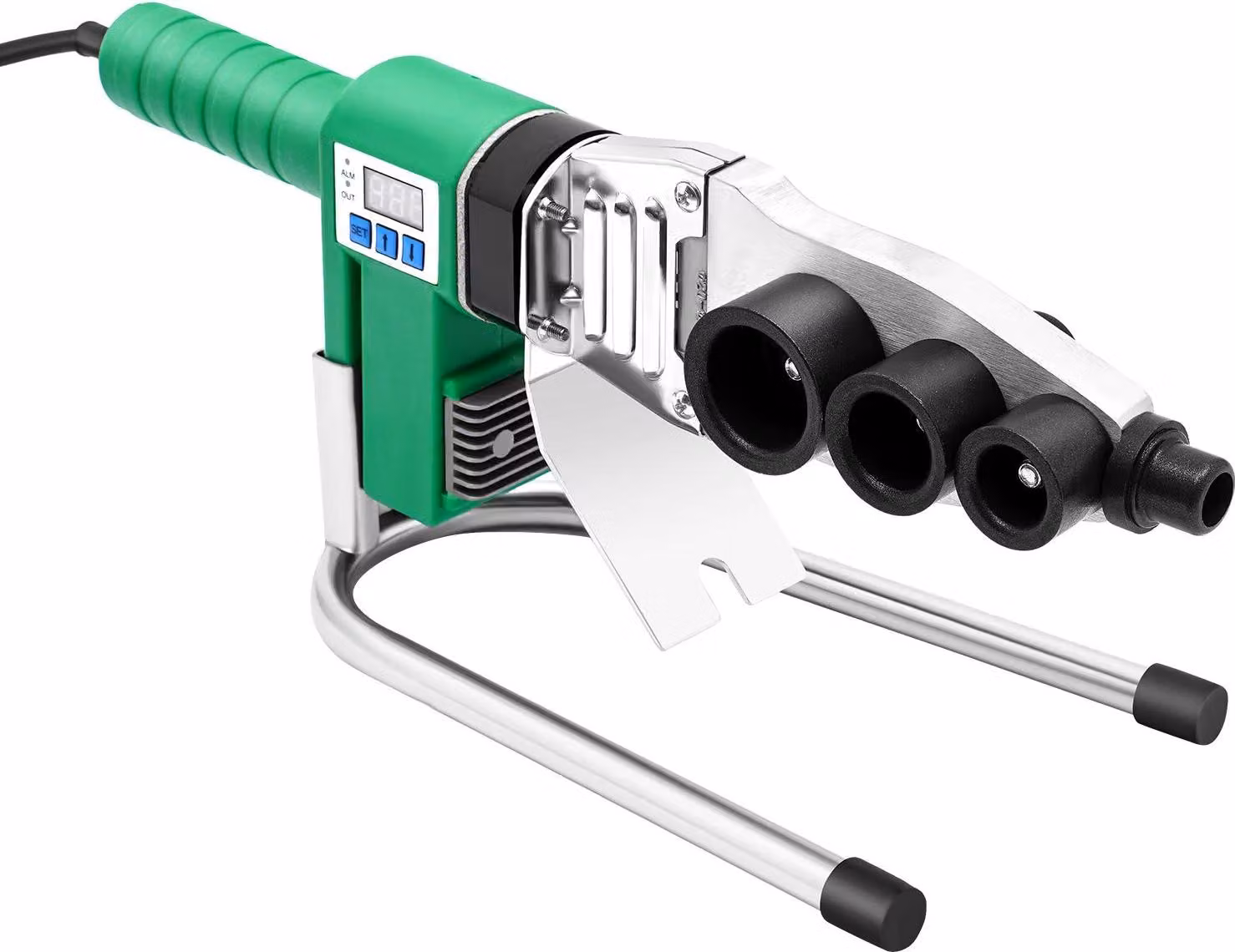 Saldatrice per tubi in plastica PPR/PE/PP - Saldatrice per tubi - 1500 W - Punte riscaldanti da 20/25/32 mm - Display a LED - Temperatura regolabile da 25 a 385 °C - Spina UE da 220 V