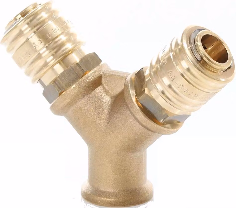 Elmag 42340 Distributore a 2 vie in ottone Ig 3/8