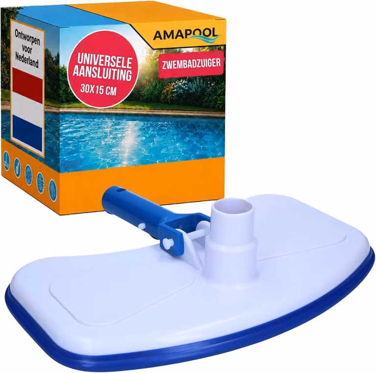 Aspiratore per piscina con 8 spazzole, aspiralavapavimenti, diametro 32/38 mm, per piscine