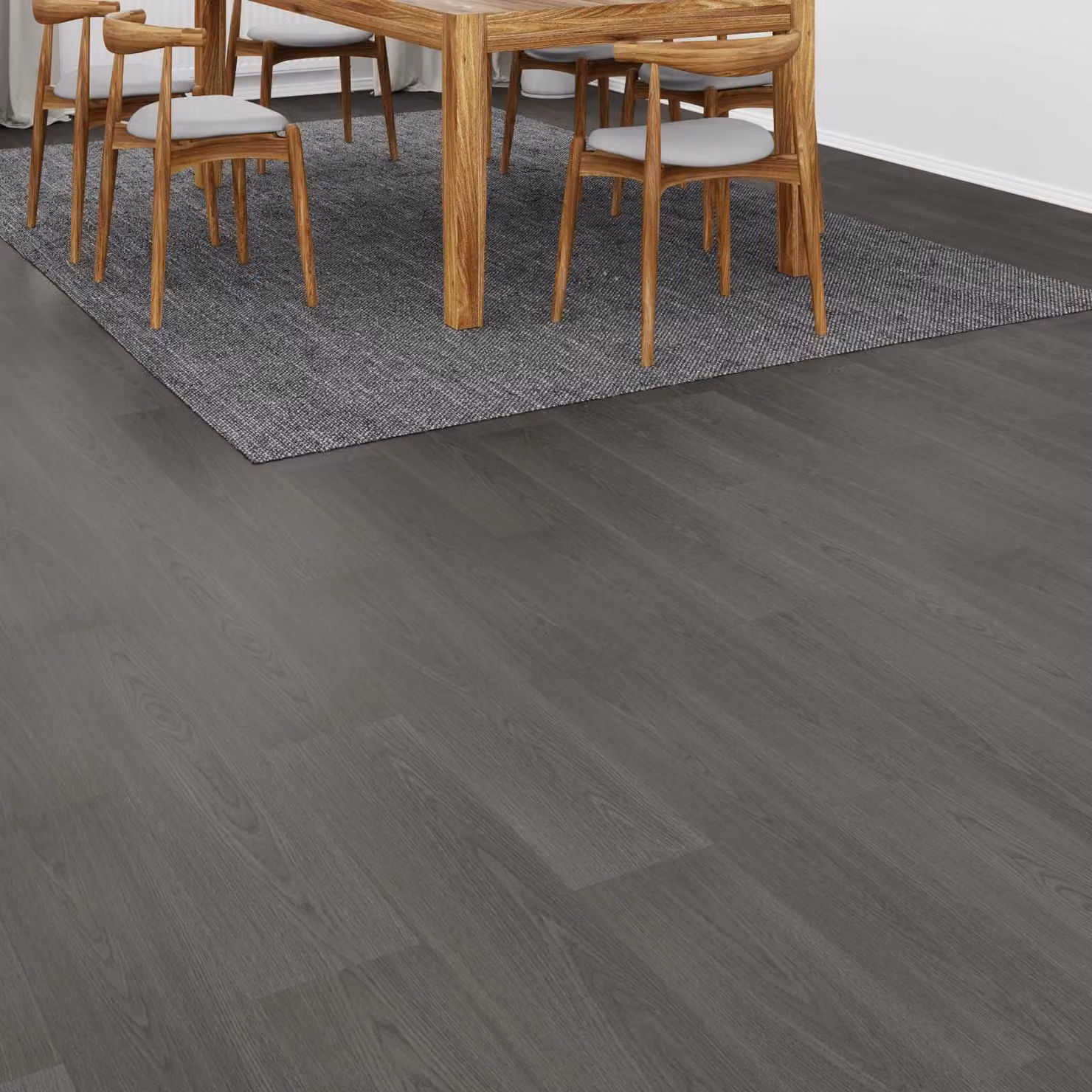 Pavimento in laminato effetto legno vidaXL Grigio Caldo, 5 pezzi, L: 101 cm, P: 20 cm, H: 0,8 cm