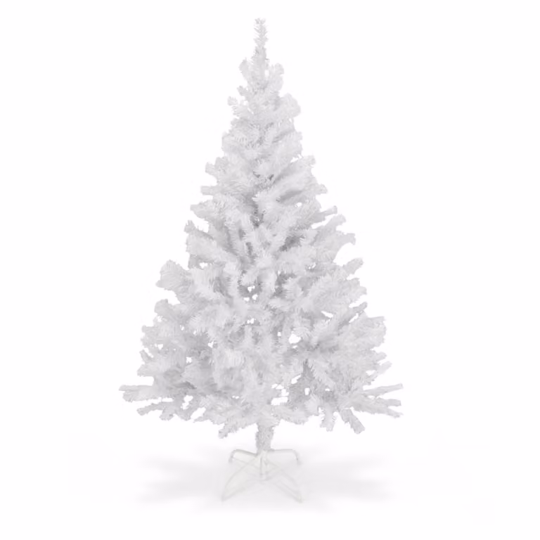 Albero di Natale artificiale grande - 180 cm / bianco - Albero di Natale artificiale con supporto per albero incluso