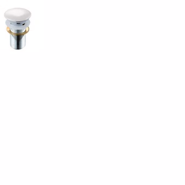 Piletta lavabo click-clack con troppopieno FANCY2 Bianco