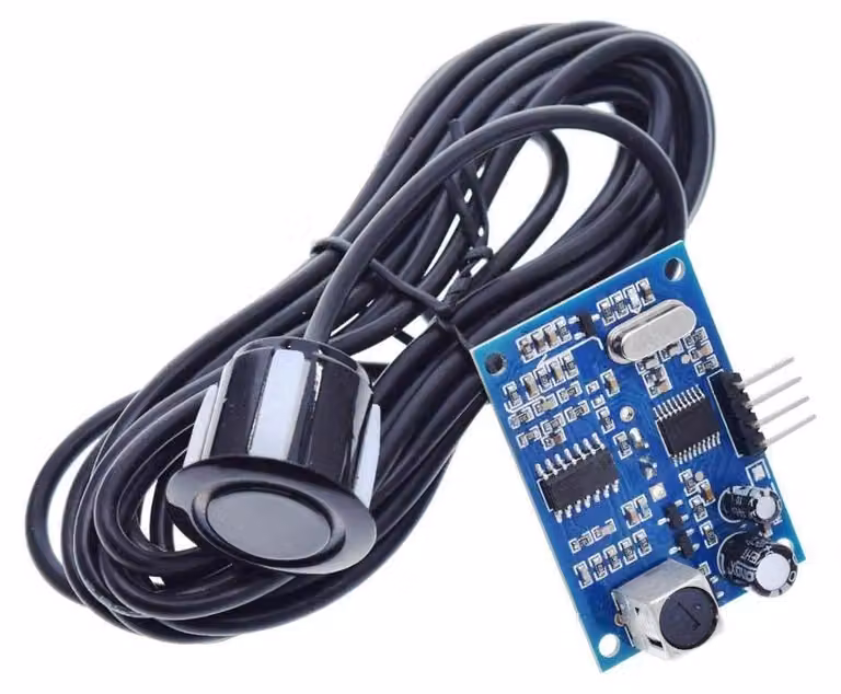 Modulo sensore a ultrasuoni per misurazione della distanza, modello AJ-SR04M, resistente all'acqua, alimentazione 5V DC