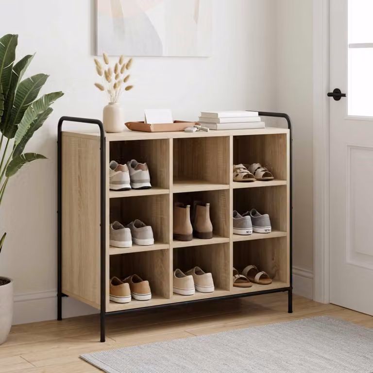 vidaXL Mobile per scarpe 85 x 39,5 x 75 cm Legno ingegnerizzato