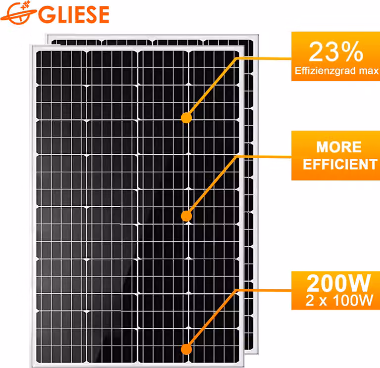 200W pannello solare 12V modulo solare monocristallino caricatore fotovoltaico camper