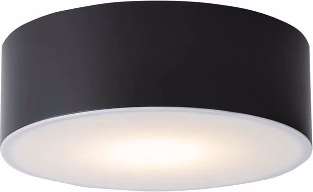 Plafoniera bagno Shilo ZAMA tonda Ø20 13W nero/bianco IP44