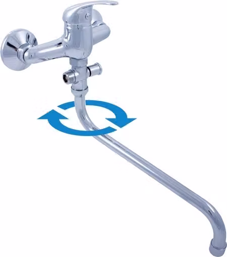 Slezák-RAV Rubinetto per vasca e lavabo Slezák RAV Sázava SA056 Colore: cromo, Dimensioni: 150 mm