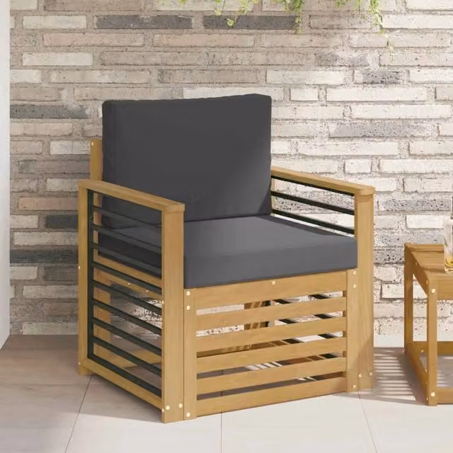 Set di divani da esterno-Sofa da giardino Poliestere Bianco 579659