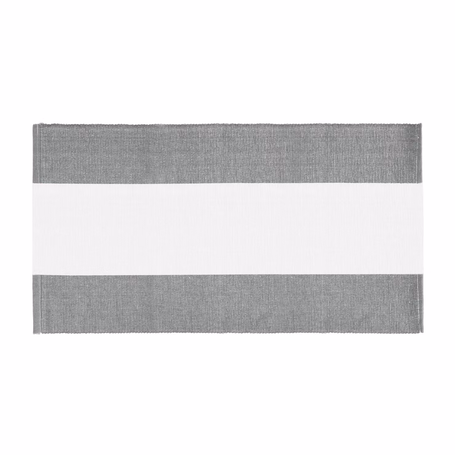 Runner da tavola KASANOVA in cotone a righe grigio L 120 cm x P 40 cm – 2