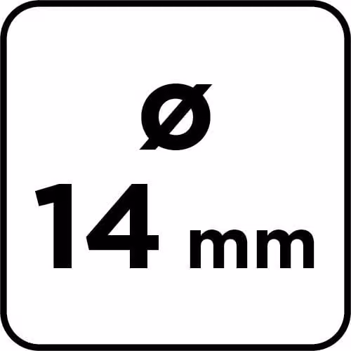 Trapano per calcestruzzo SDS Plus a doppia spirale, 14 x 310 mm