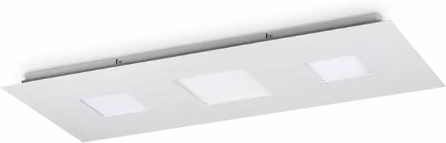 Plafoniera Moderna Relax Alluminio Bianco Led 58W 3000K Luce Calda