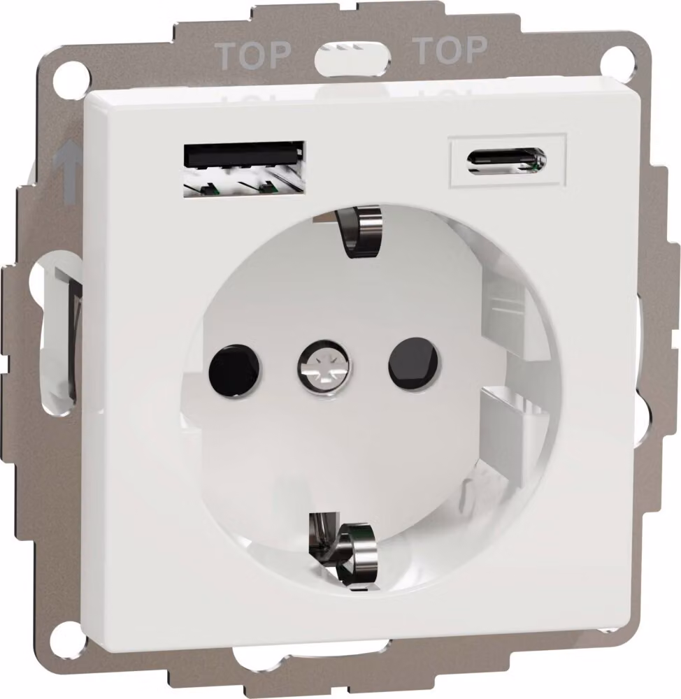 Presa di corrente Elso con BRS e USB ELG365354