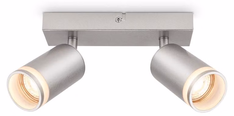 Faretto da soffitto Lampada da soffitto Lampada da camera da letto orientabile a 2 luci GU10