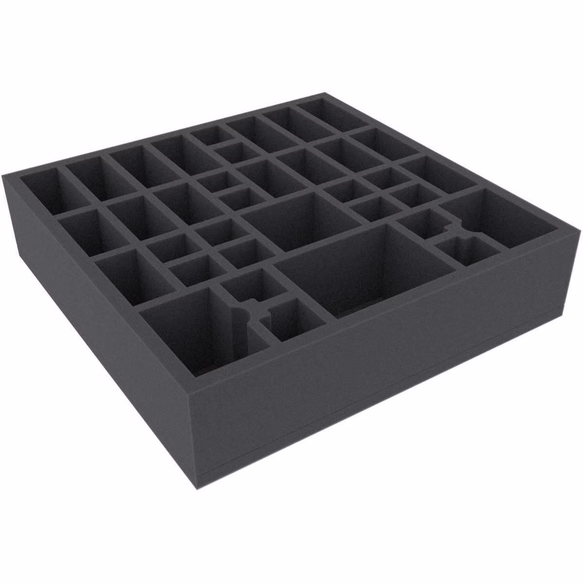Inserto in schiuma 295x295x70 mm per giochi da tavolo, 36 scomparti