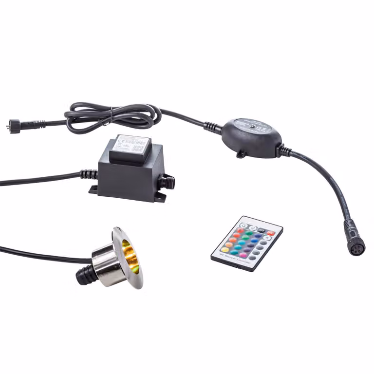 Heissner L490-00 SMART LIGHT RGB attacco per tubo flessibile, incluso trasformatore e controller RGB