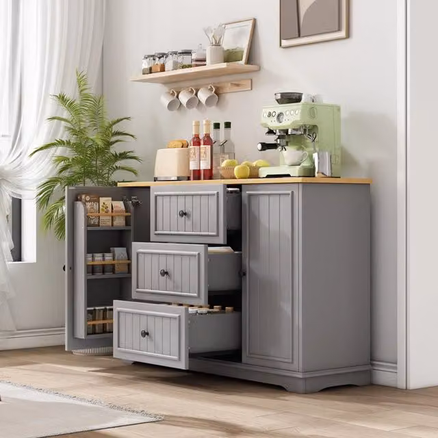 Credenza con Cassetti e Ante ¨C Xylo ¨C Grigio