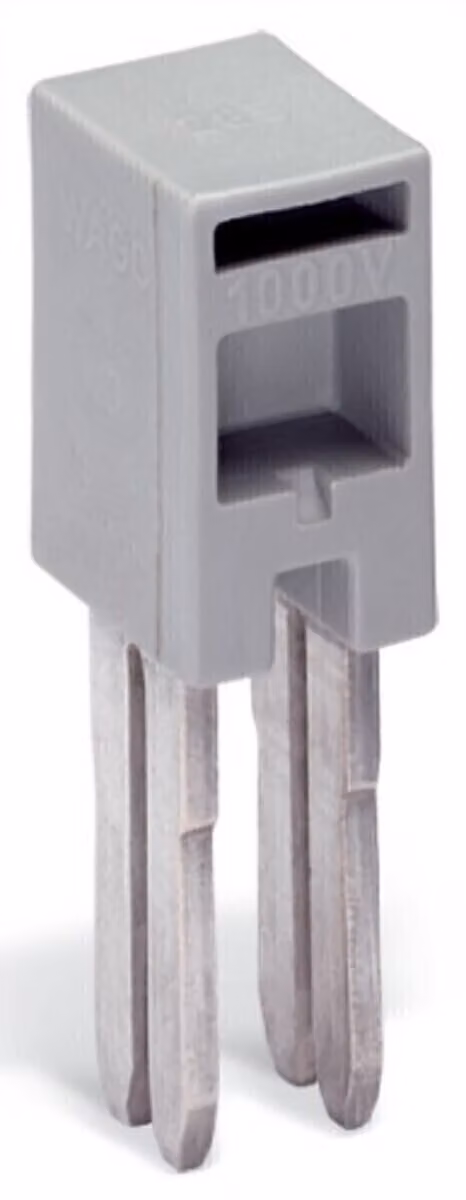 Connettore isolato grigio - Connettore a croce per morsettiera 2-p 285-435