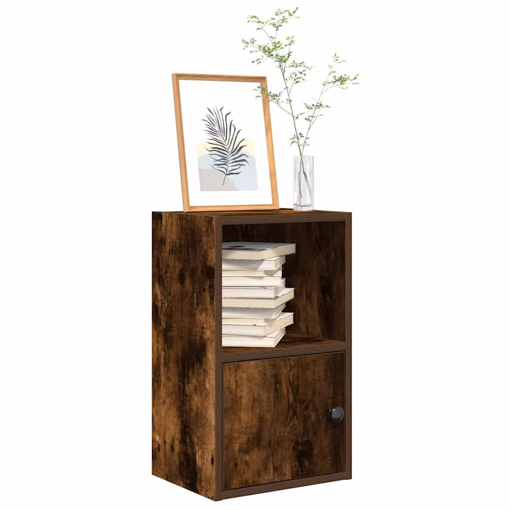 Libreria da parete moderna vidaXL in legno e MDF colore marrone L 31 cm x P 24 cm x H 52 cm