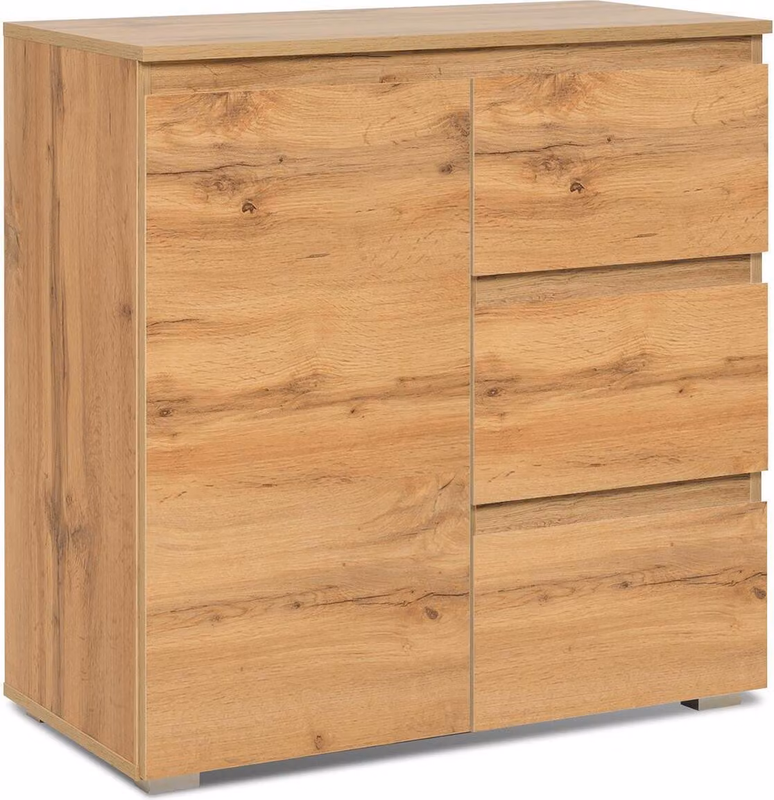 Comodà >Ravenna< in rovere miele - 80x80x40 cm (LxAxP)