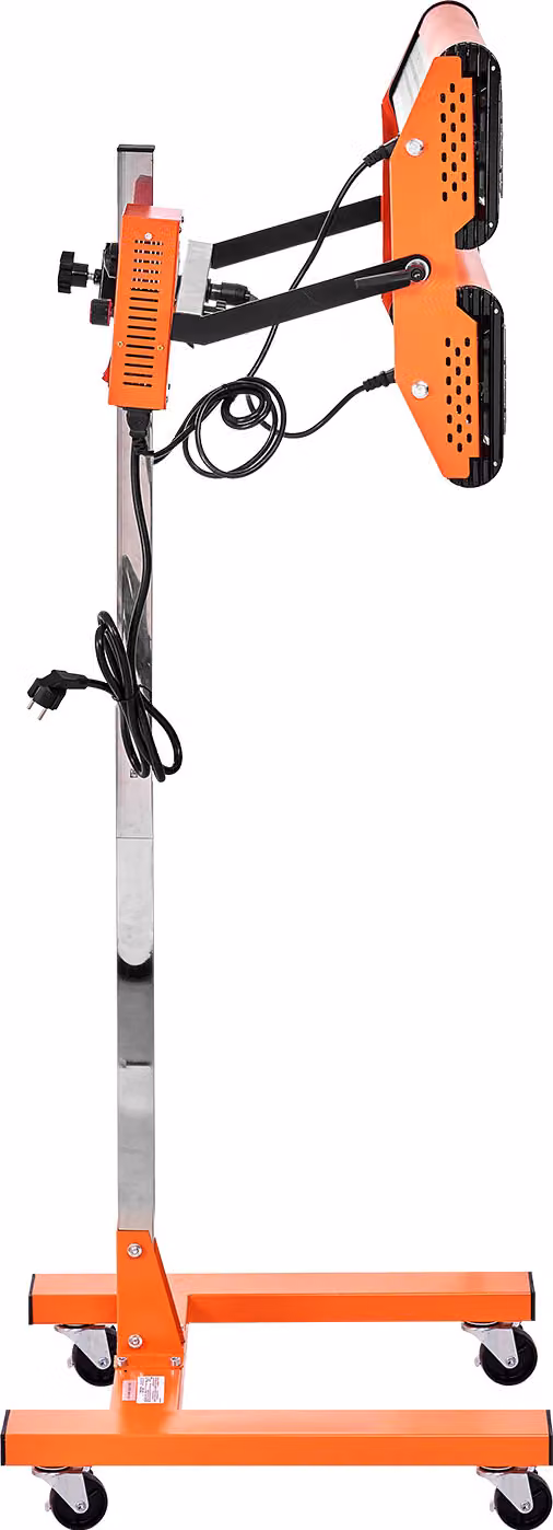 SucceBuy lampada polimerizzante a infrarossi, 2200 W, timer 1-60 minuti, lampada polimerizzante per auto con riscaldatore e supporto automatico, riscaldatore per cabina di verniciatura da 48,6 m², asciugatura di vernici e motori