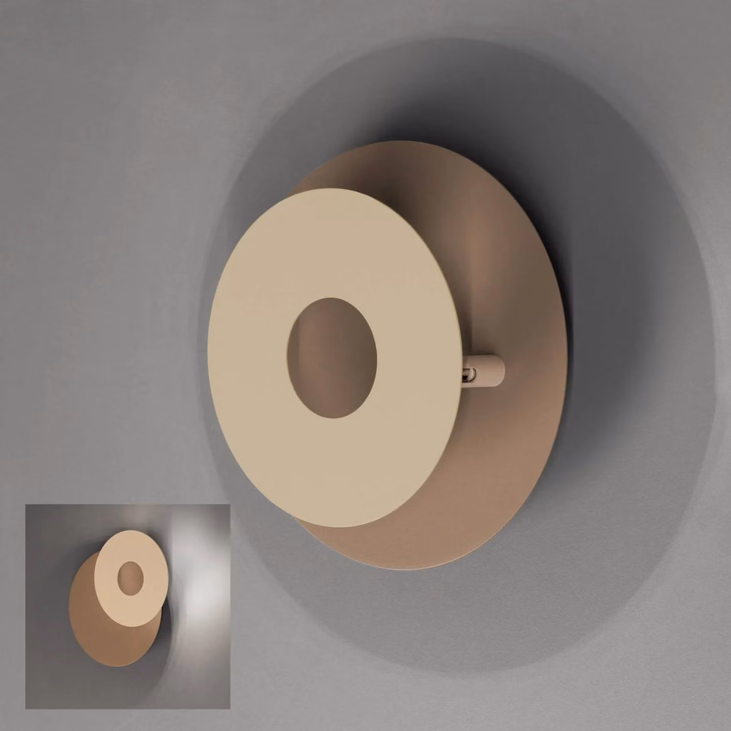 FISCHER & HONSEL Applique da parete a LED Hennes, Soggiorno / Sala da pranzo, Metallo, Moderno, Applique a LED