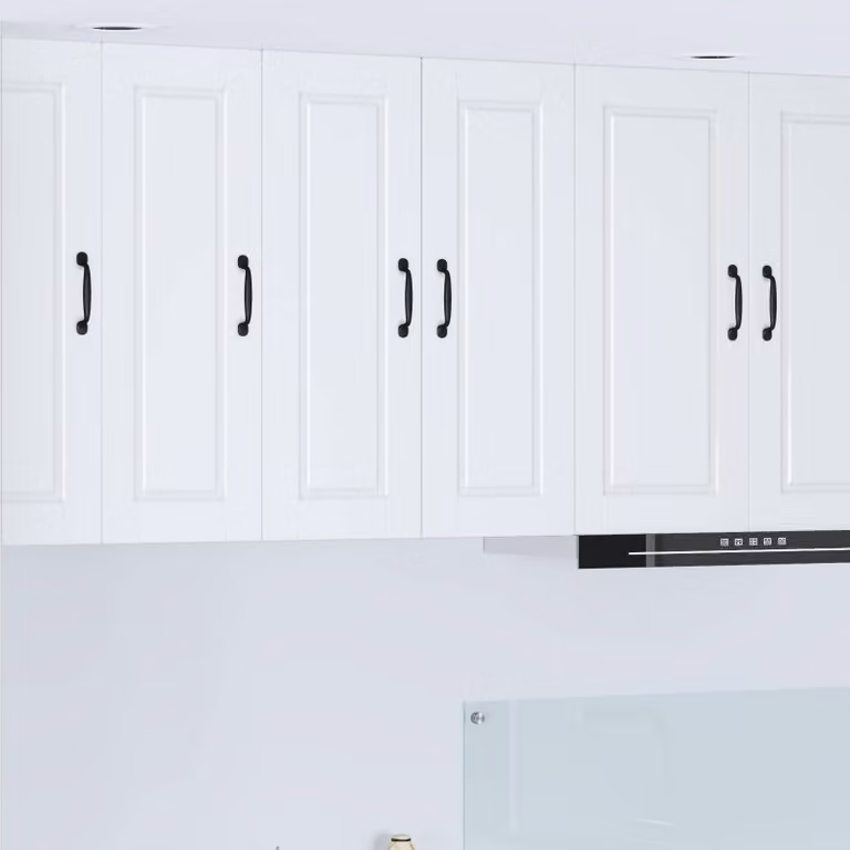 Set di 2 armadietti a muro vidaXL PORTO per cucina in MDF bianco opaco L/P/H: 80 x 30 x 31 cm