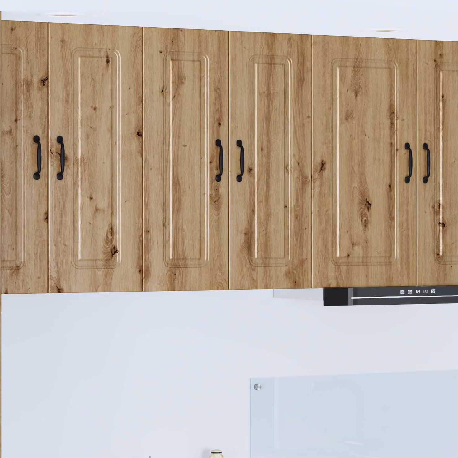 vidaXL Mobiletto da cucina Kalmar moderno in legno marrone con ante a battente e ripiani interni