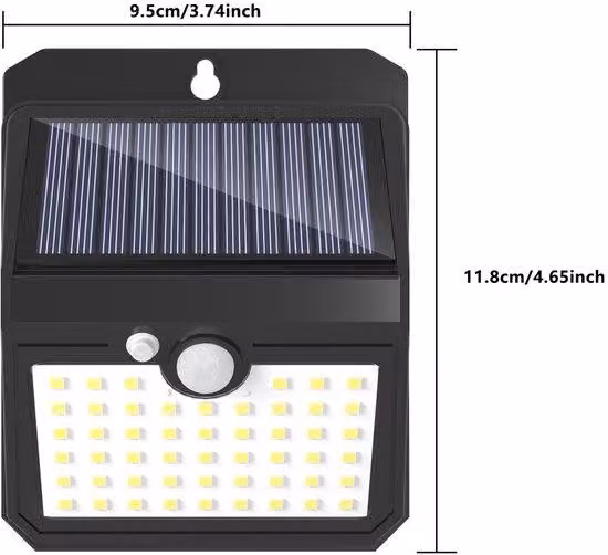 Lampada da parete e da terrazza ricaricabile a energia solare, illuminazione decorativa per interni ed esterni, adatta a giardini, garage, terrazze e vialetti pedonali - Modello 7