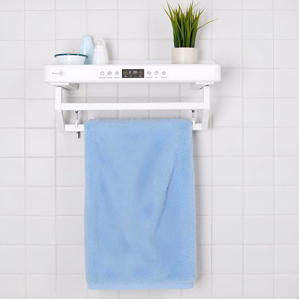 Asciugasalviette Elettrico con Disinfettante UV per Bagno/Cucina, a parete, L60cm, 450W, ElectricSun PREMIUM bianco