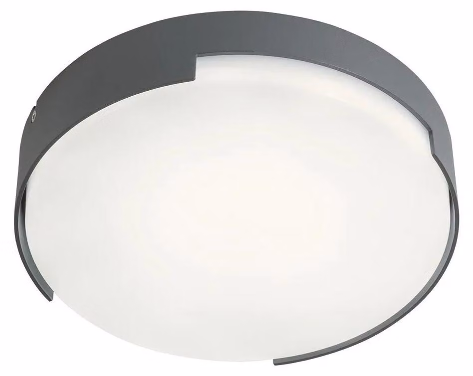 Redo Outdoor SKOR PL LED – larghezza 25, altezza 6 cm – Grigio scuro