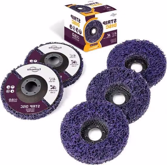 Accessorio per la rimozione della vernice, 115 mm, metallizzato, 5 pezzi
