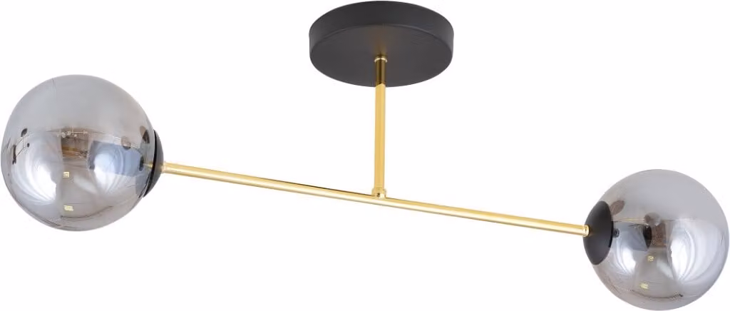 Lampada da soffitto Emibig 2xE14 10W MAGNUM 2 paralumi color grafite 1269/2