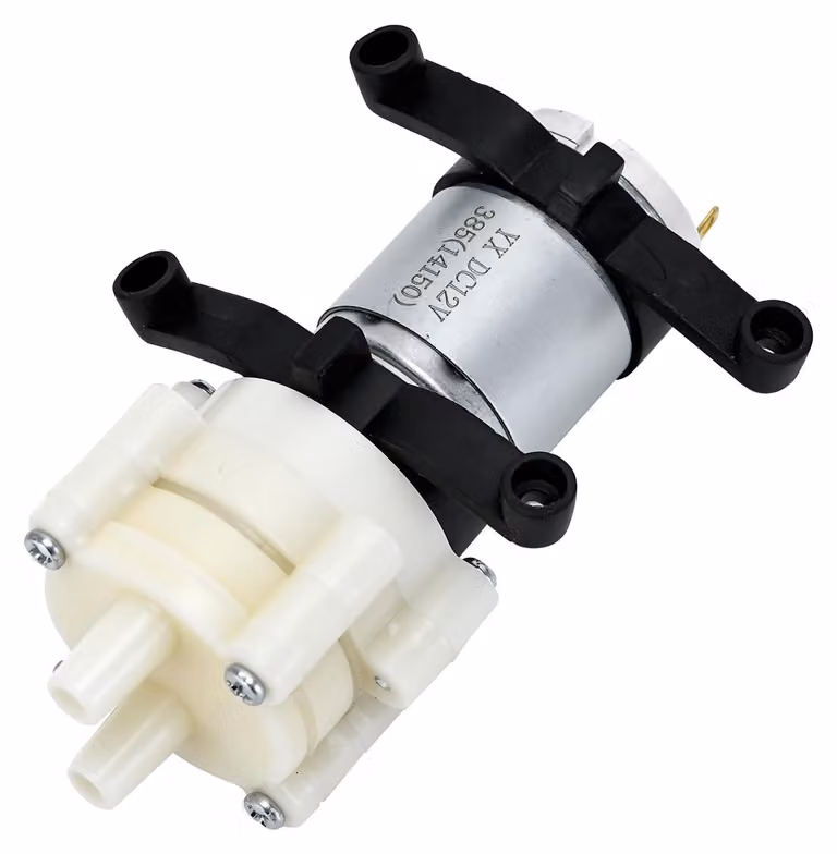 Mini pompe a membrana R385, 6-12V, 1,8 L/min, per acqua e aria