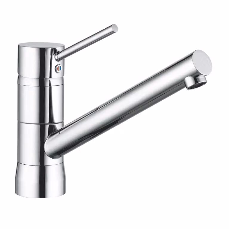 KLUDI SCOPE Mitigeur monocommandé d'évier à baïonnette, levier fermé, chrome, 339380575, 339380575