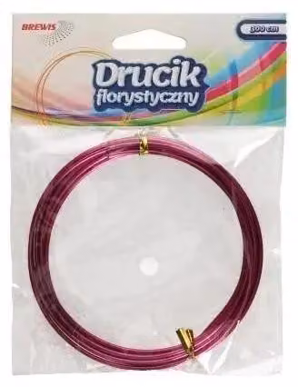 Fili metallici per fioristi 3 m x 2 mm, rosa - Brewis
