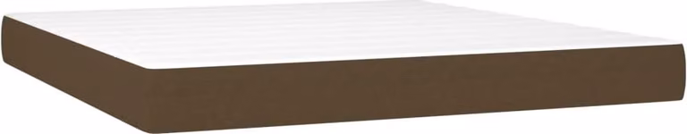 Materasso a Molle Insacchettate Rigidità Media Marrone Scuro 180x200x20 cm