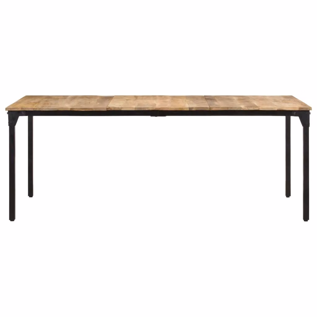 vidaXL Tavolo da pranzo 200x100x76 cm Legno di mango grezzo