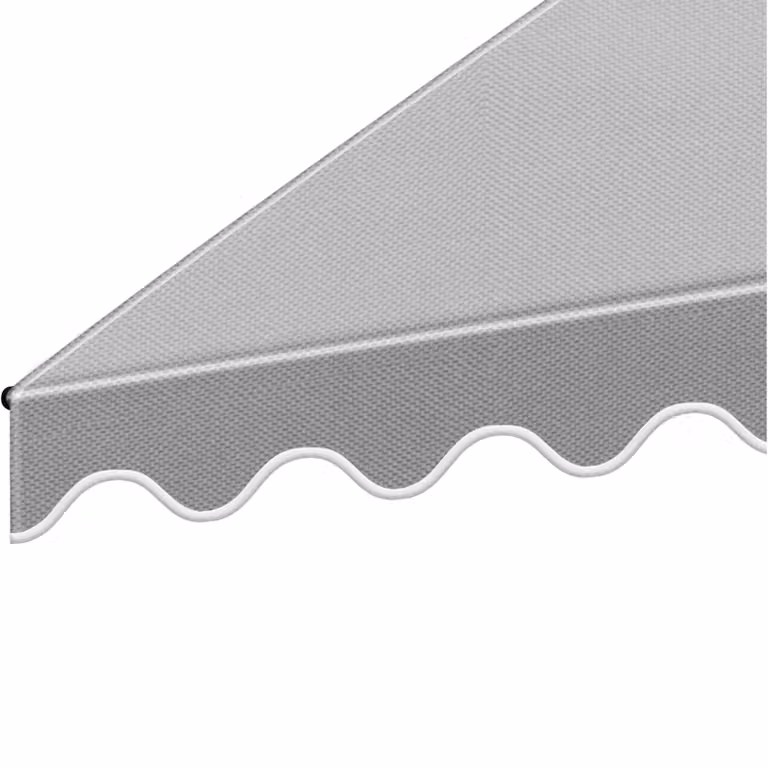 Tenda a morsetto Tectake con manovella e altezza regolabile, grigio chiaro, L: 250 cm, H: 180 cm, in poliestere e acciaio con protezione UPF 50+