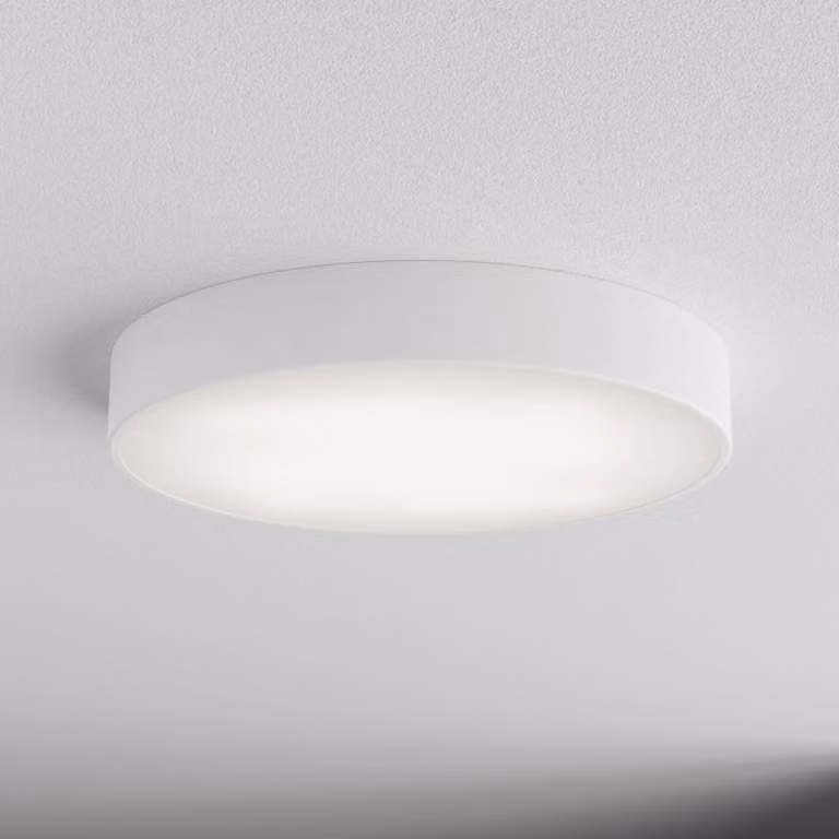 Plafoniera con sensore di movimento Cleo 500 TEMAR LIGHTING, Bianco / Opale, Soggiorno / Sala da pranzo, Metallo, Moderno, Plafoniera