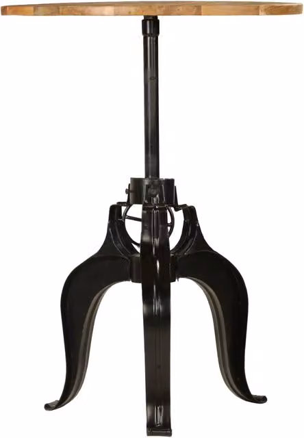 Tavolo da Bar in Legno Massello di Mango 75x(76-110) cm